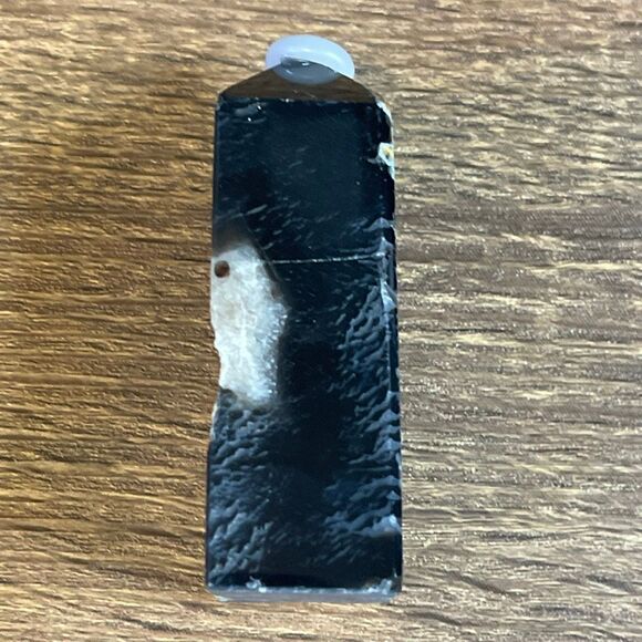 Black lace agate tower 4-sided druzy crystal banded banding, onyx, emotional hea - Picture 3 of 8